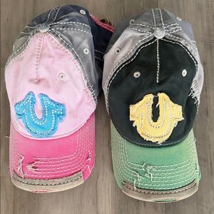 True Religion Colorful Caps with Logo 2 caps